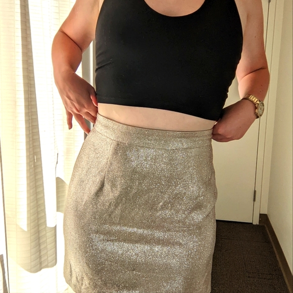 Meshki Rose Gold Mini Skirt - Picture 8 of 10